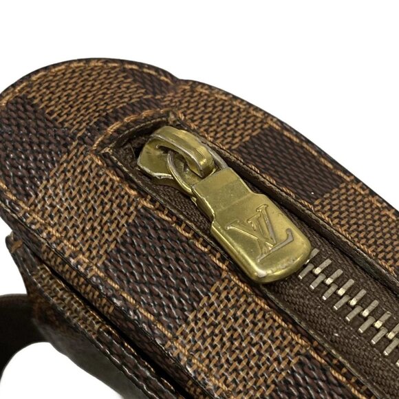 Auth LOUIS VUITTON Geronimos N51994 Ebene Damier CA0150 Bum Bag Damier Canvas - Picture 15 of 16